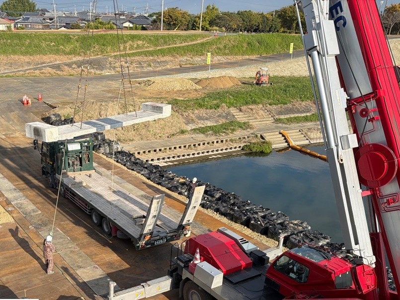 県道富久瀬高線幸作橋旧橋撤去工事（3工区）（上部工：車道橋）