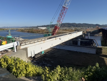 県道富久瀬高線幸作橋旧橋撤去工事(3工区)(上部工:歩道橋)